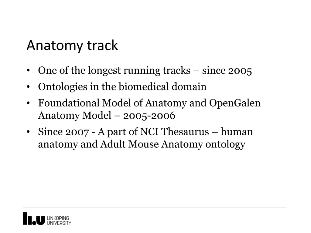 anatomy track