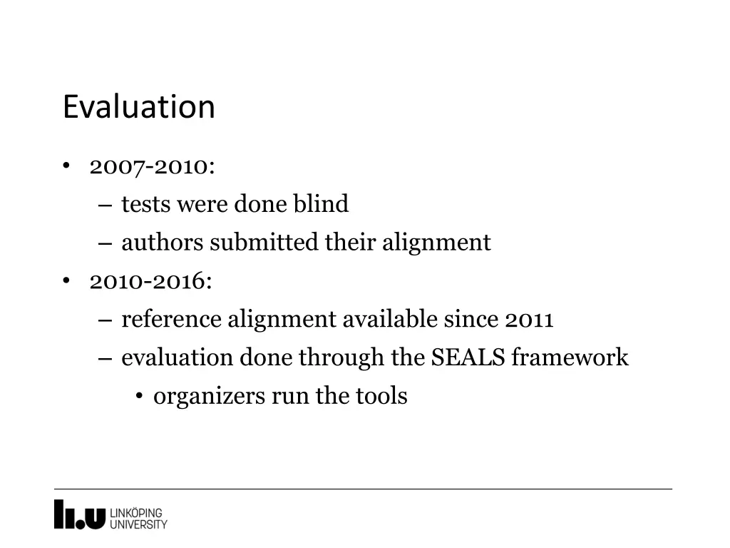 evaluation