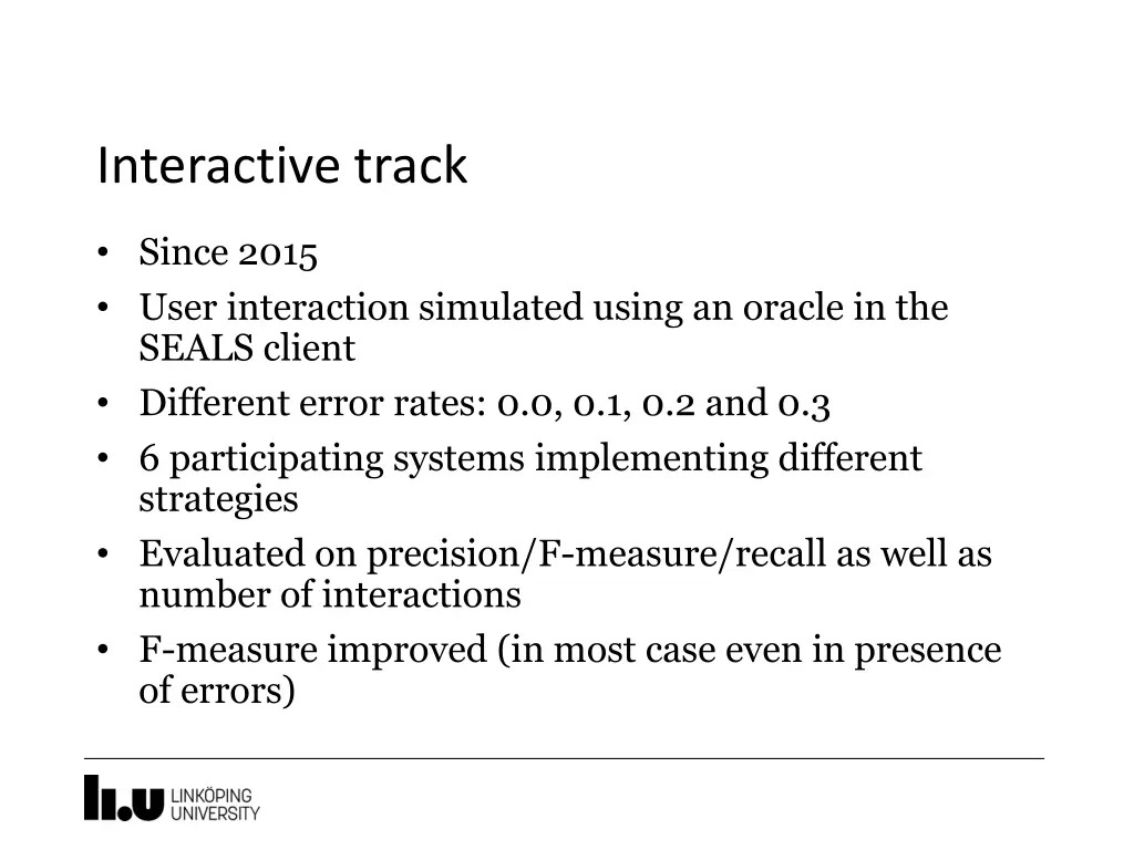 interactive track