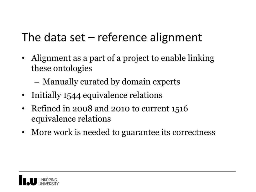 the data set reference alignment