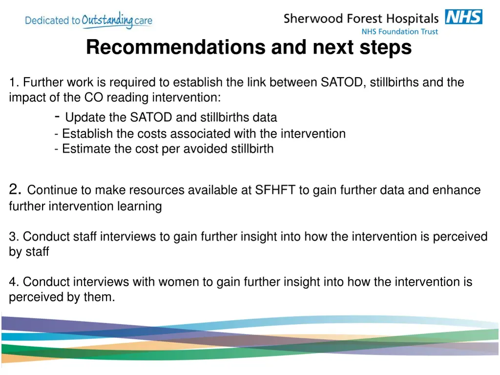 recommendations and next steps