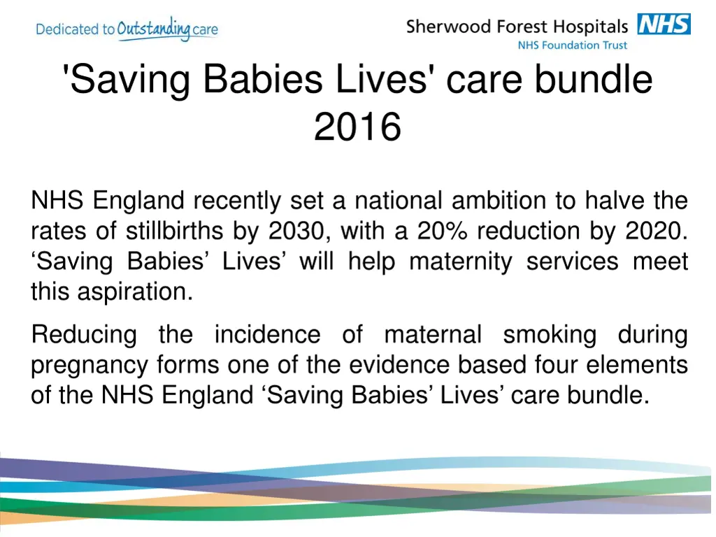 saving babies lives care bundle 2016
