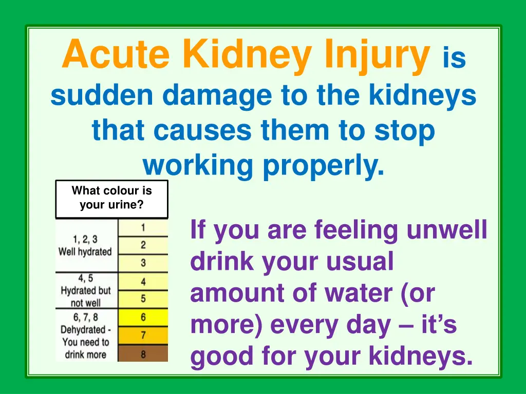 acute kidney injury is sudden damage