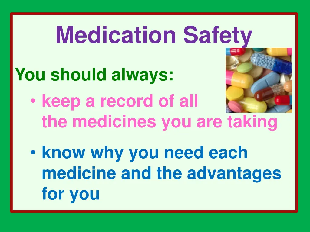 medication safety