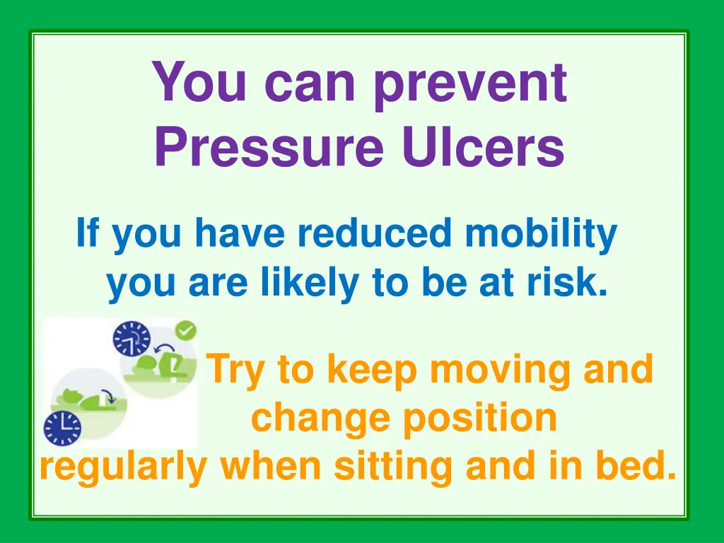you can prevent pressure ulcers