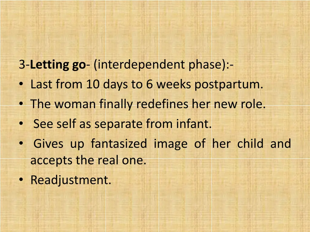3 letting go interdependent phase last from