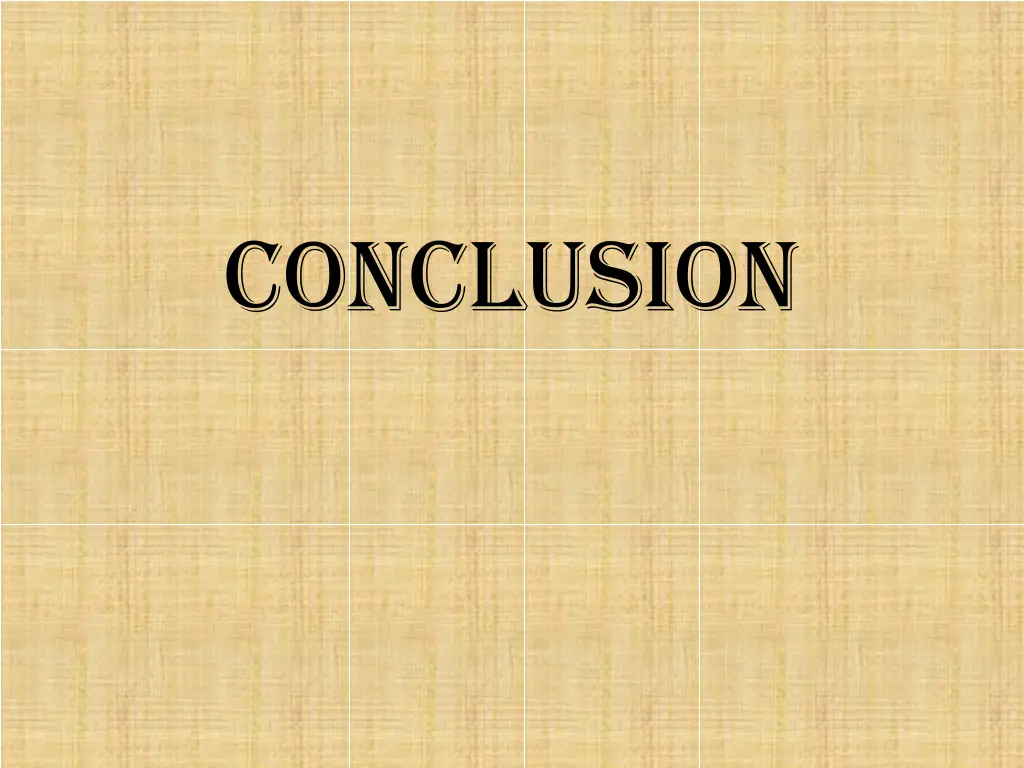 conclusion