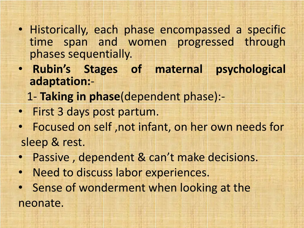 historically each phase encompassed a specific