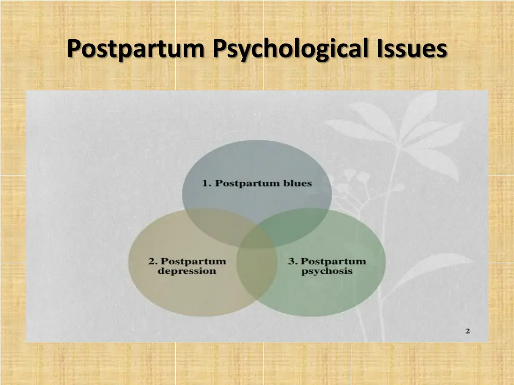 postpartum psychological issues