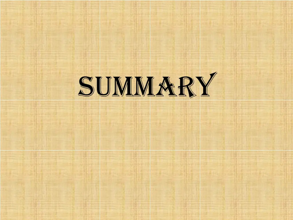 summary
