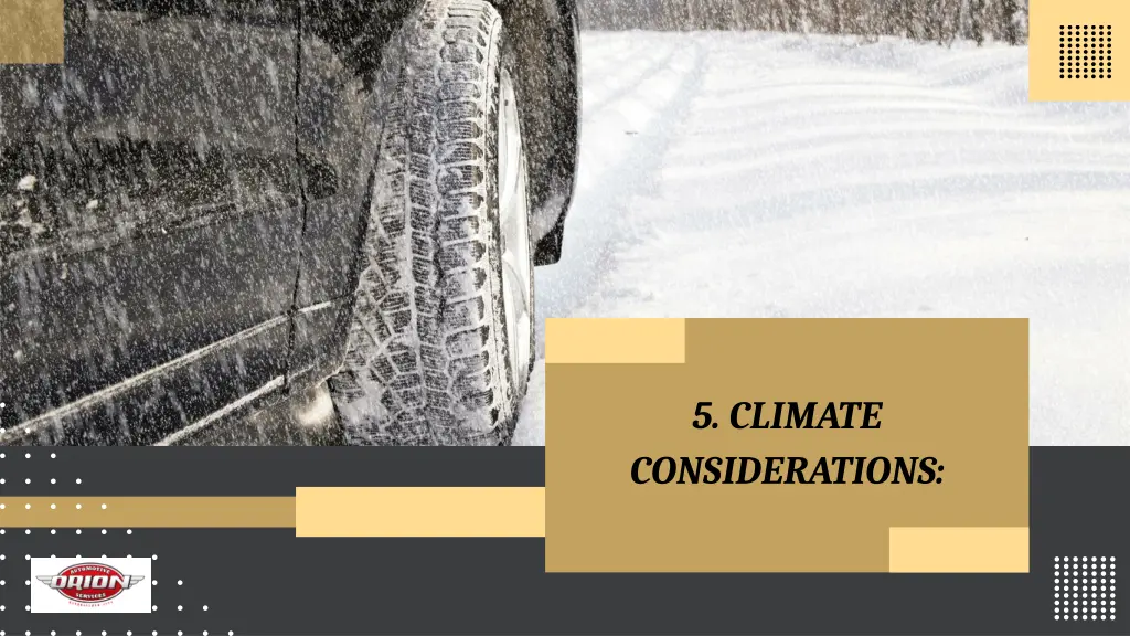 5 climate considerations