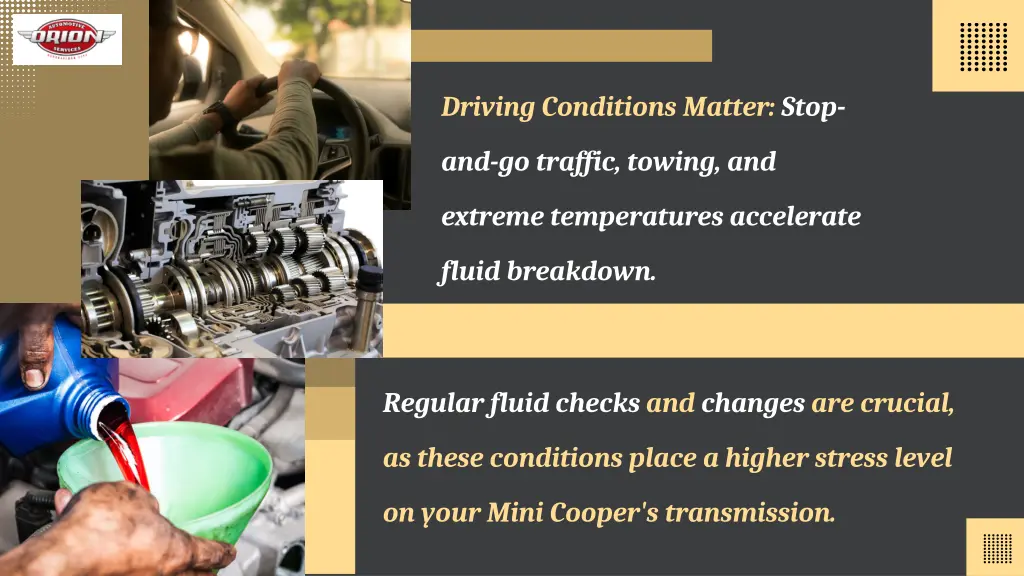 driving conditions matter stop
