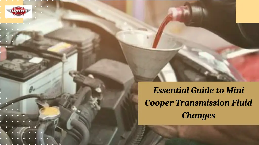 essential guide to mini cooper transmission fluid