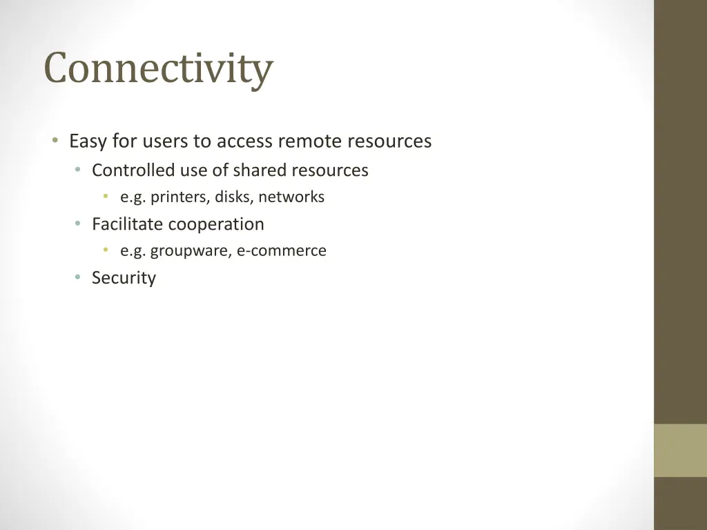 connectivity