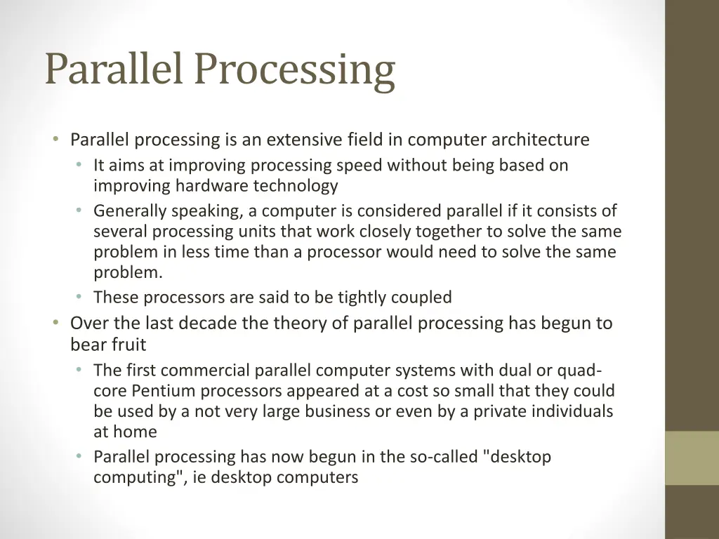 parallel processing