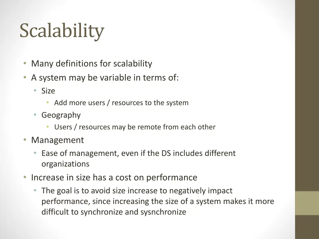 scalability
