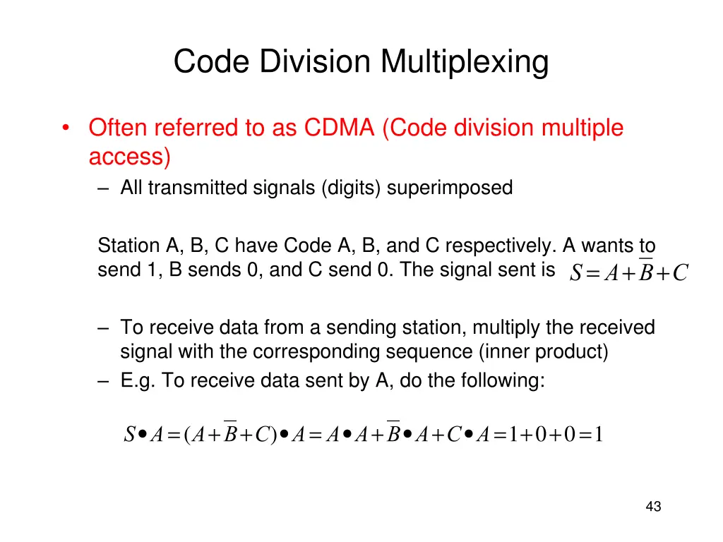 code division multiplexing 1