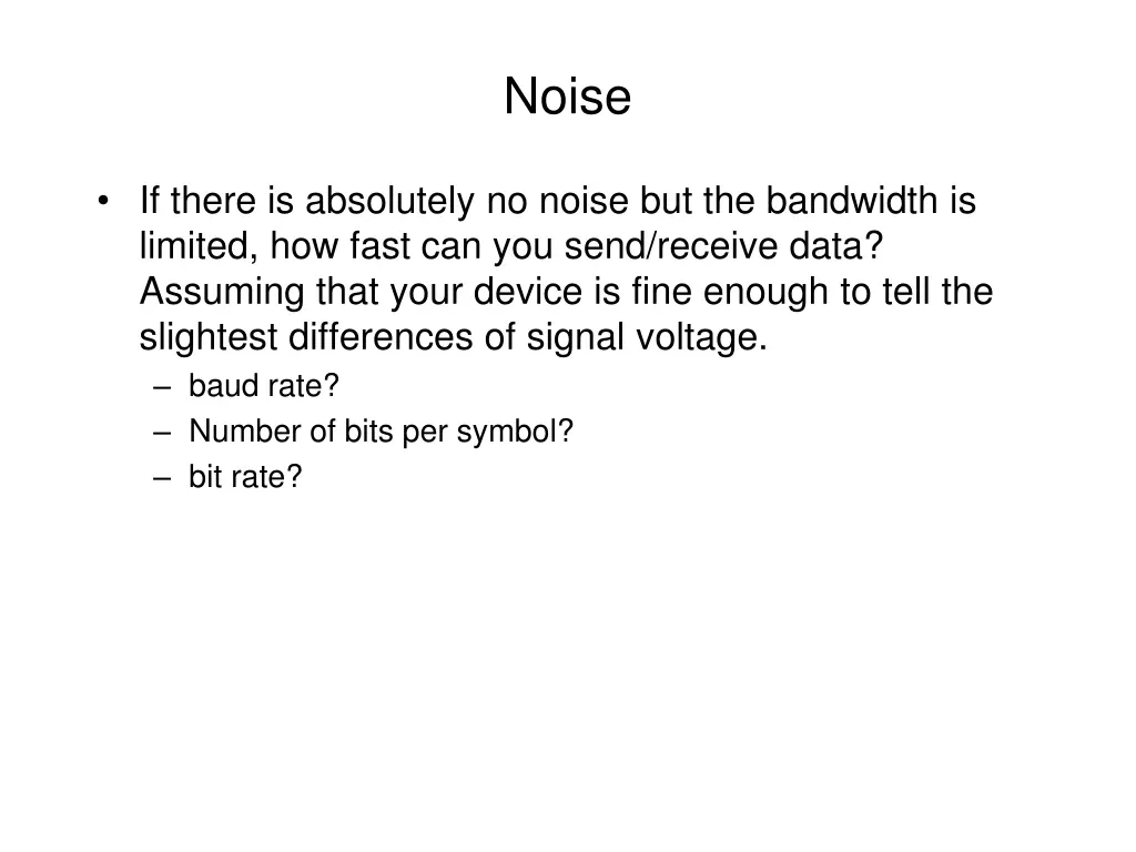 noise