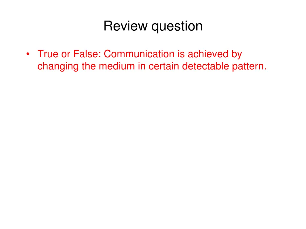 review question 1