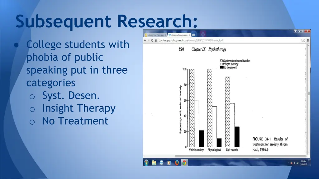 subsequent research