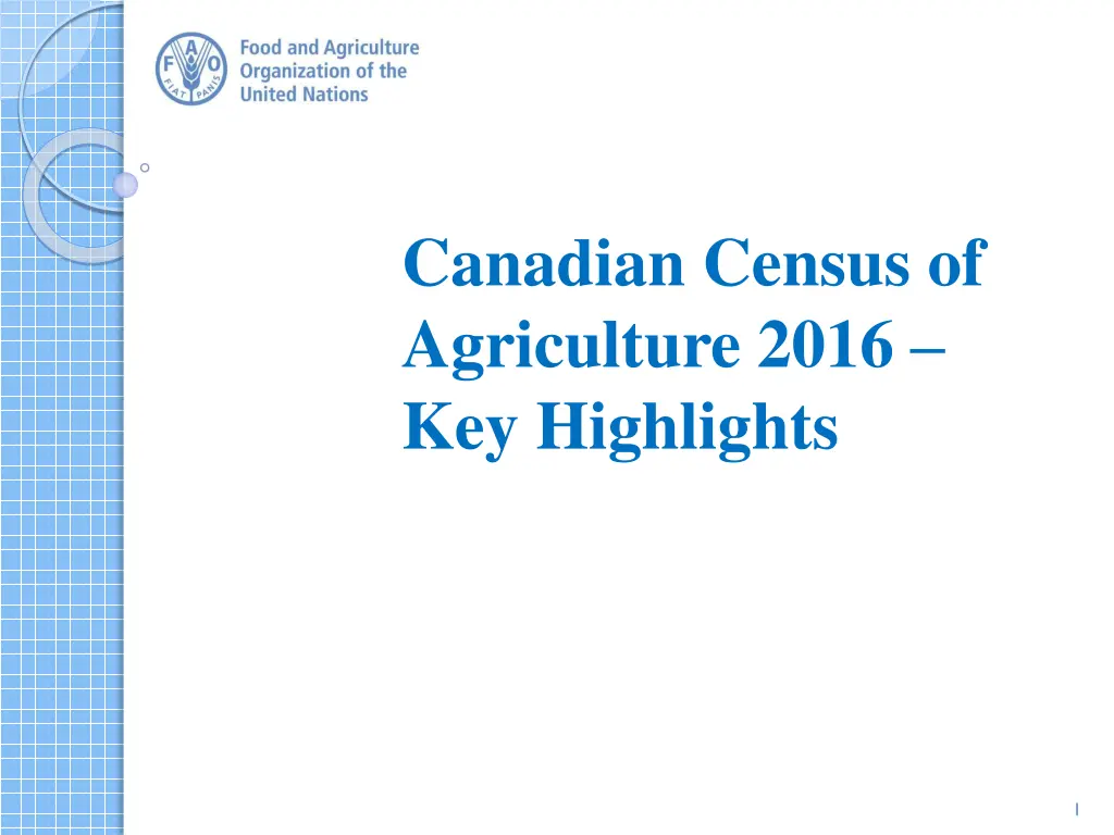 canadian census of agriculture 2016 key highlights