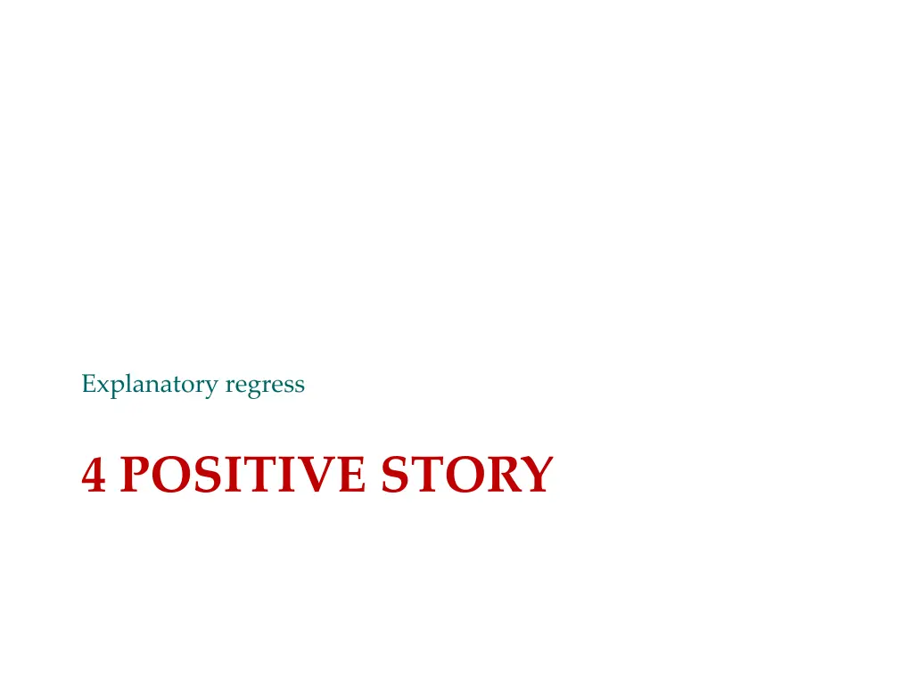 explanatory regress 3