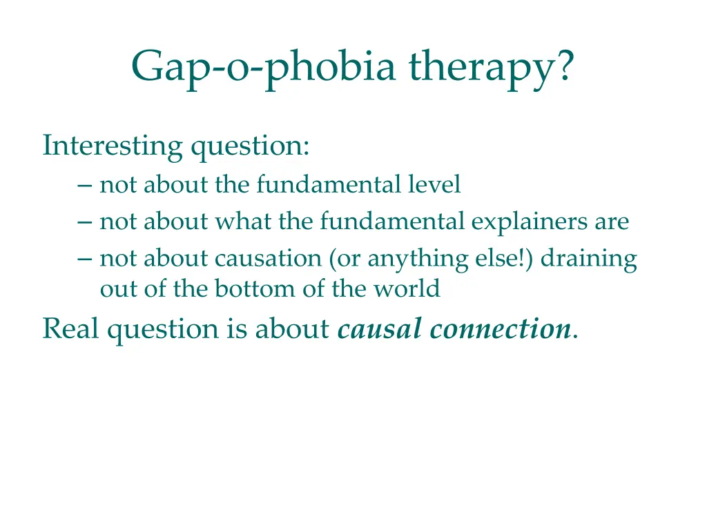 gap o phobia therapy