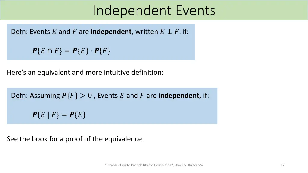independent events
