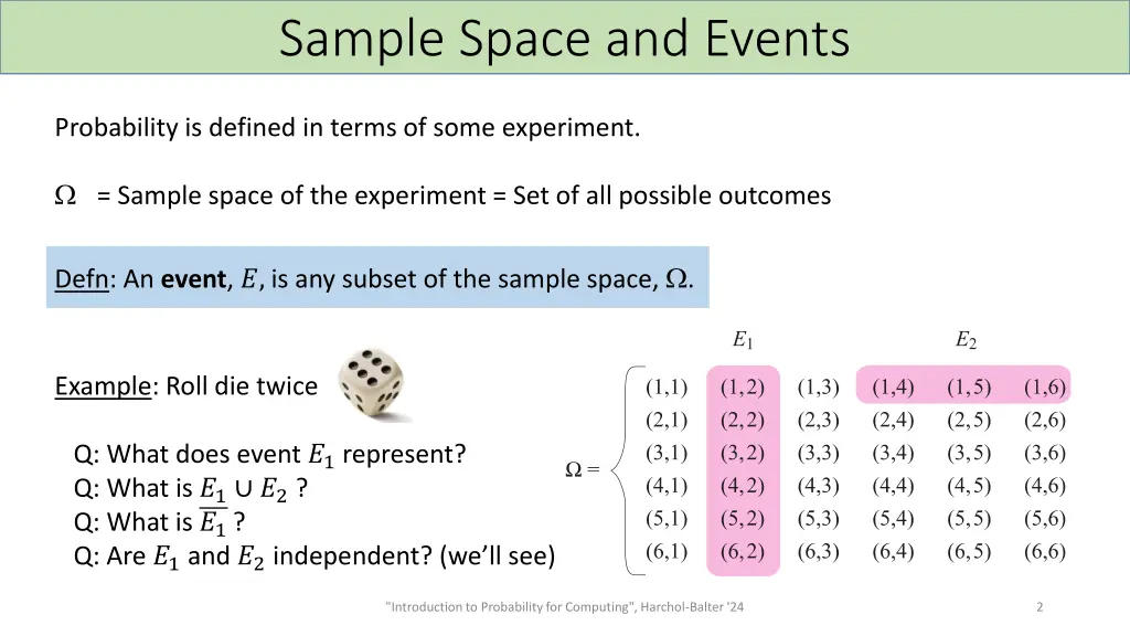 sample space and events