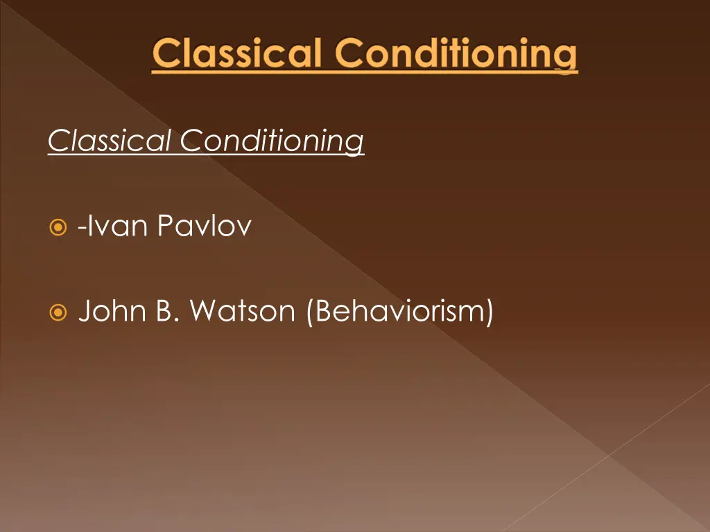 classical conditioning 1