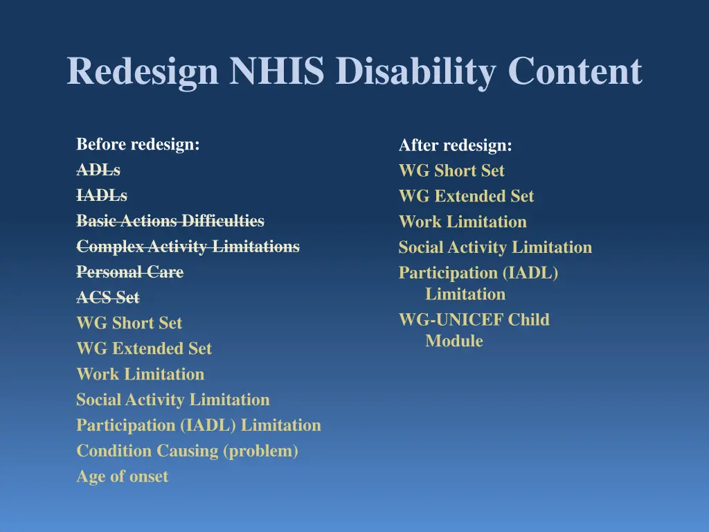 redesign nhis disability content