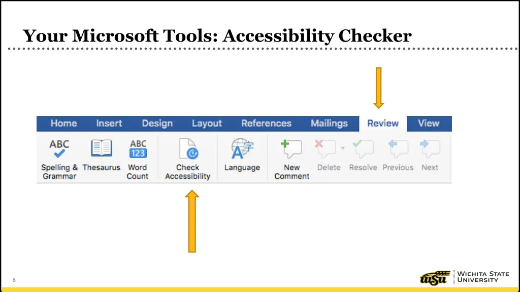 your microsoft tools accessibility checker