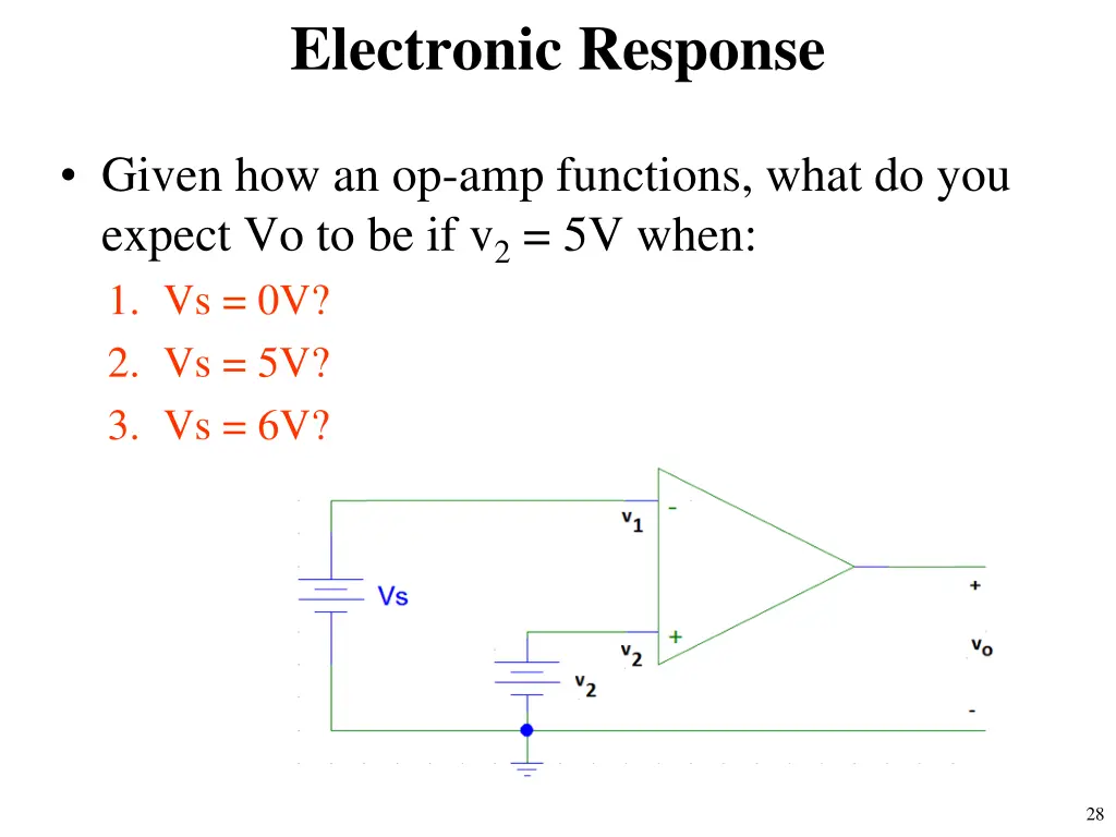 electronic response
