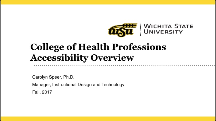 college of health professions accessibility