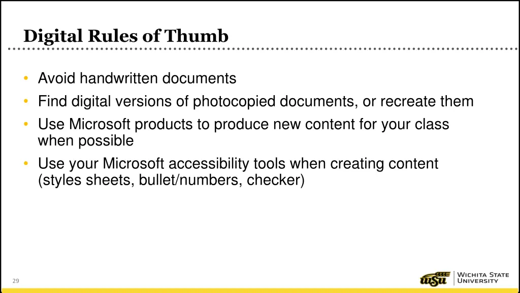 digital rules of thumb