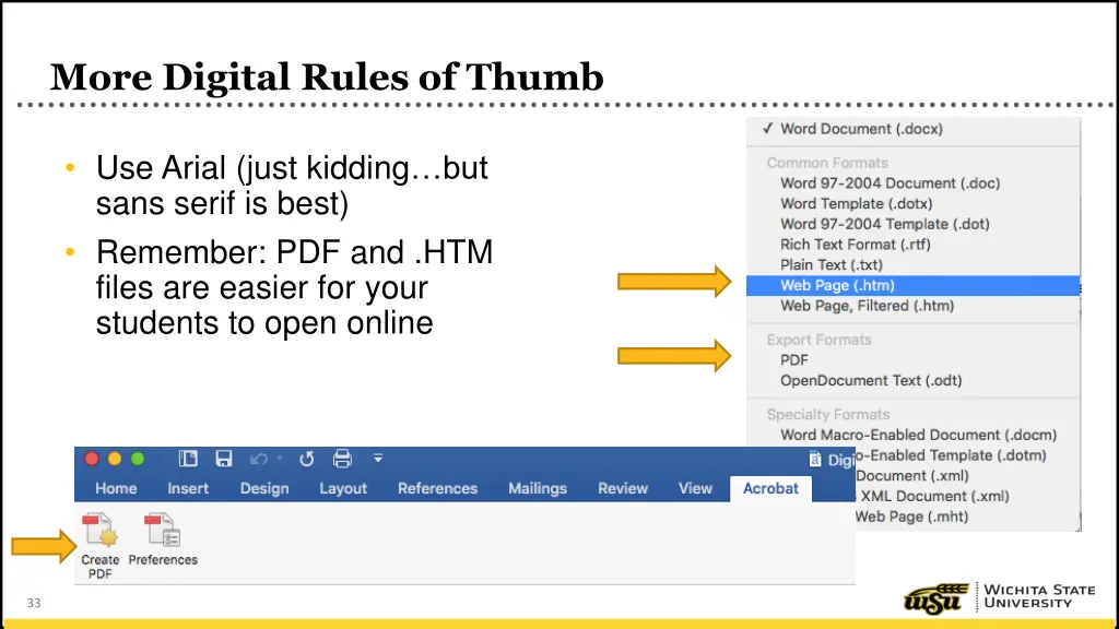 more digital rules of thumb