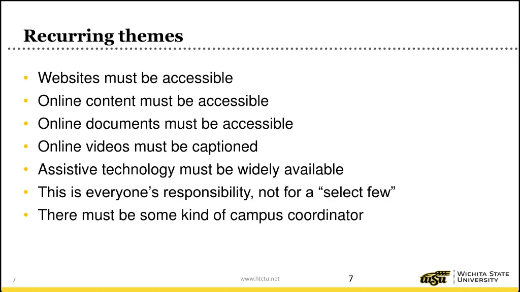 recurring themes