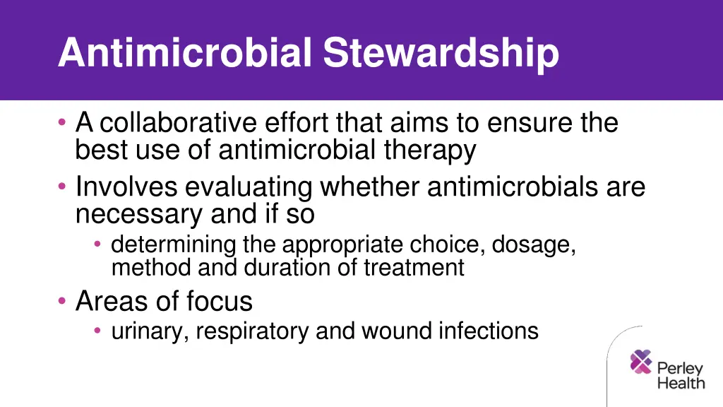 antimicrobial stewardship