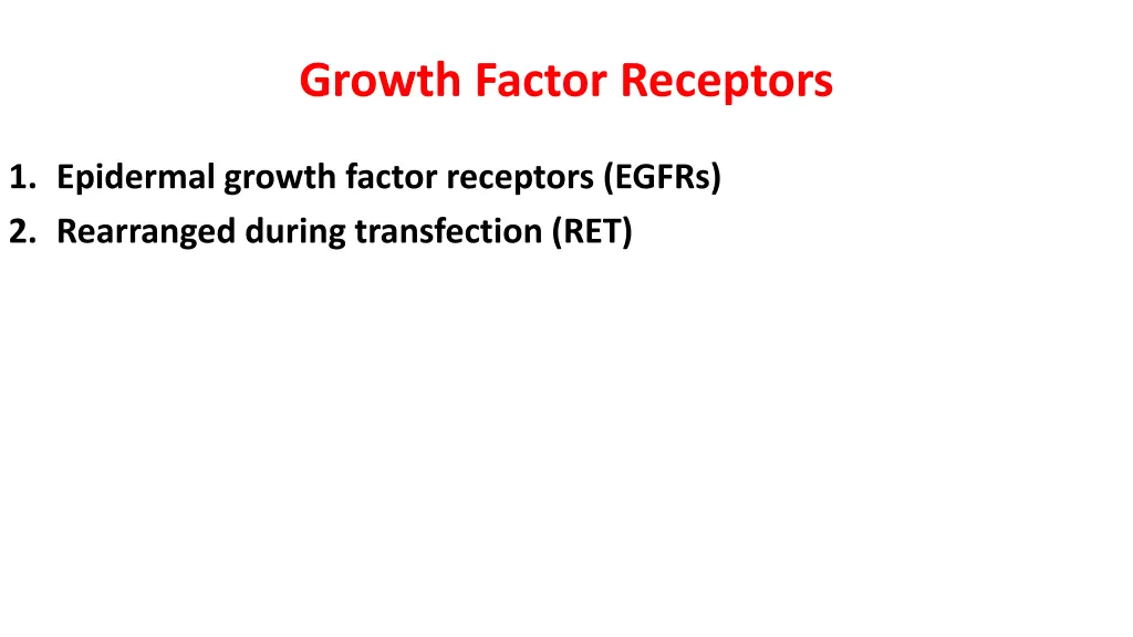 growth factor receptors 1