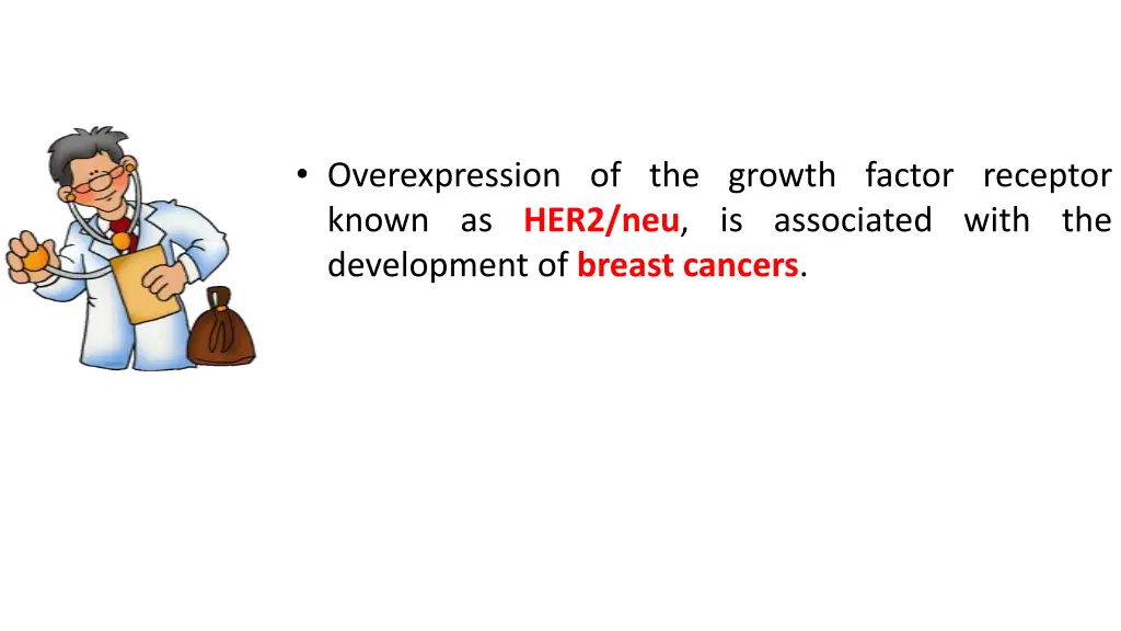 overexpression of the growth factor receptor