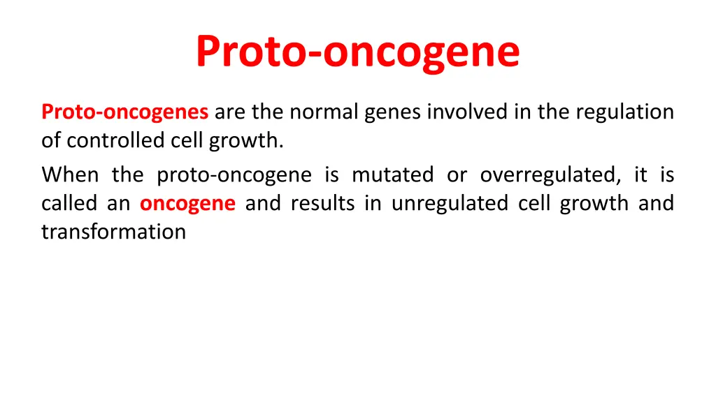 proto oncogene