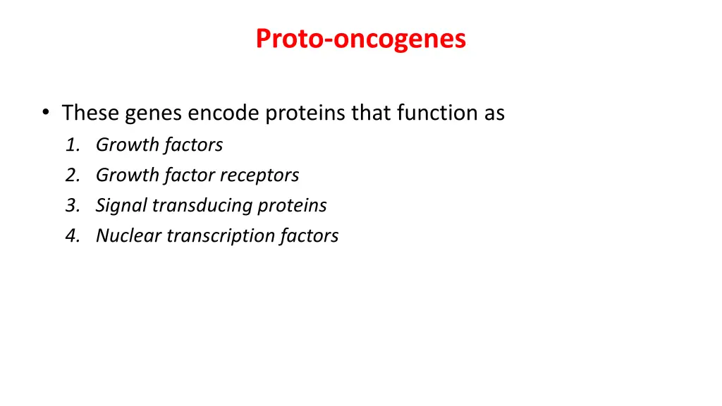proto oncogenes