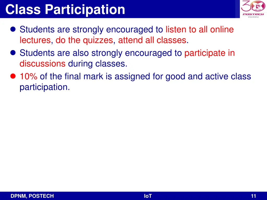 class participation