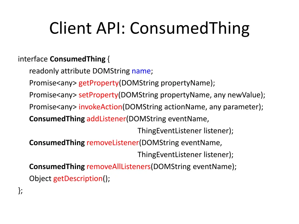 client api consumedthing