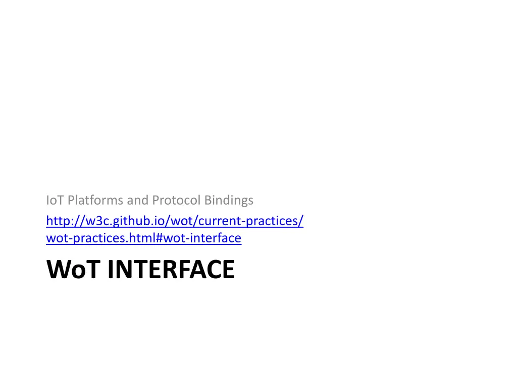 iot platforms and protocol bindings http