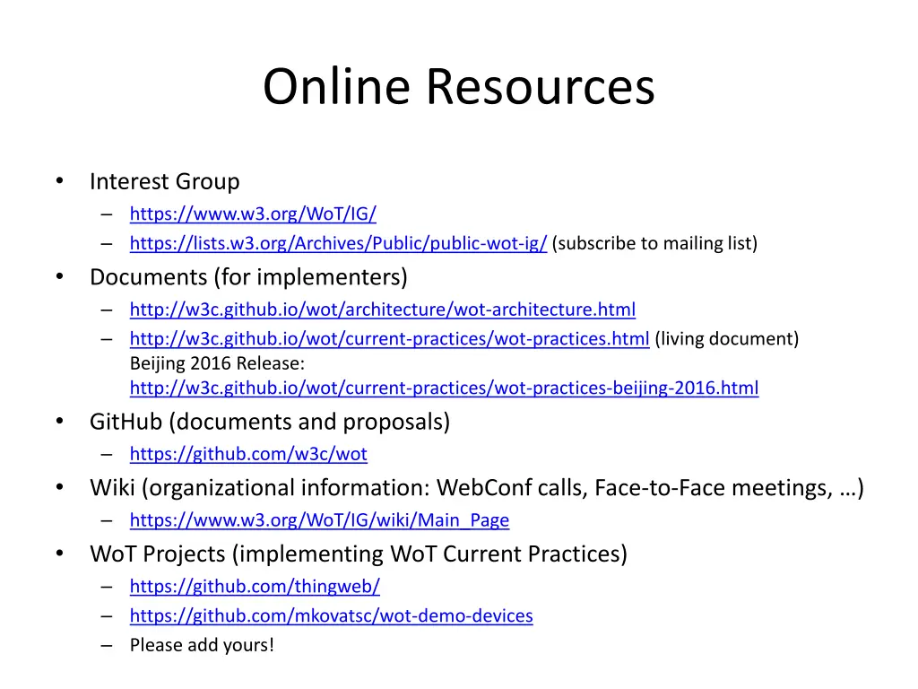 online resources