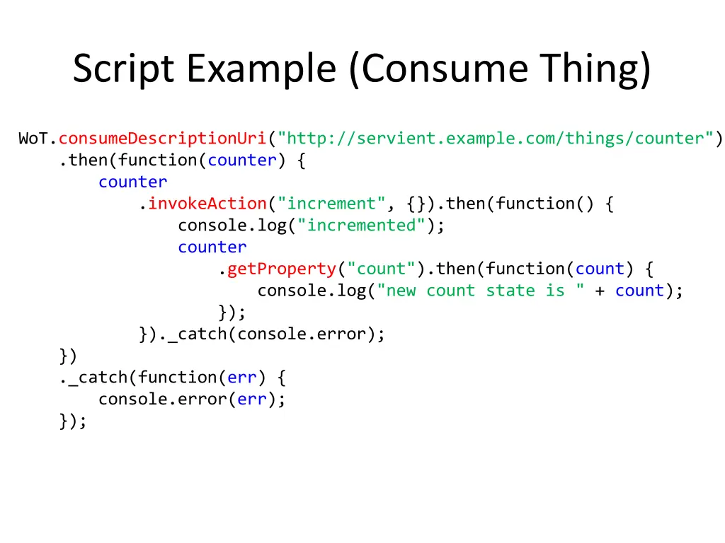 script example consume thing