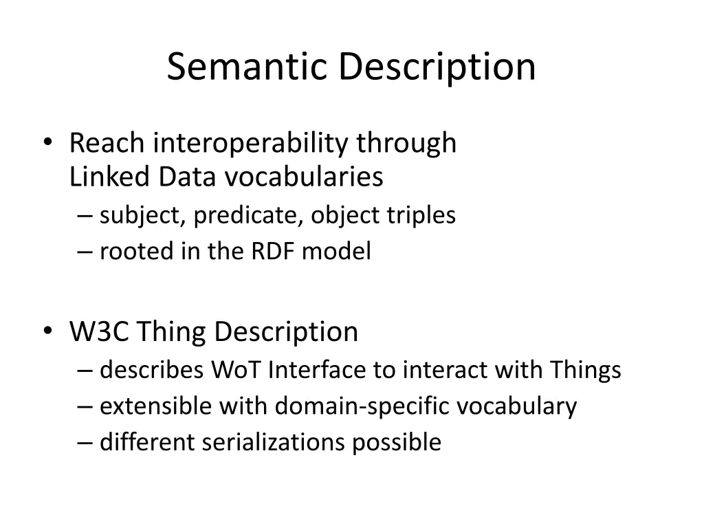 semantic description