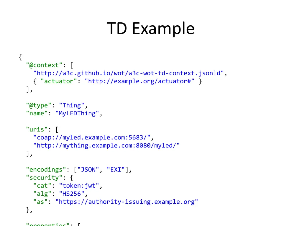 td example