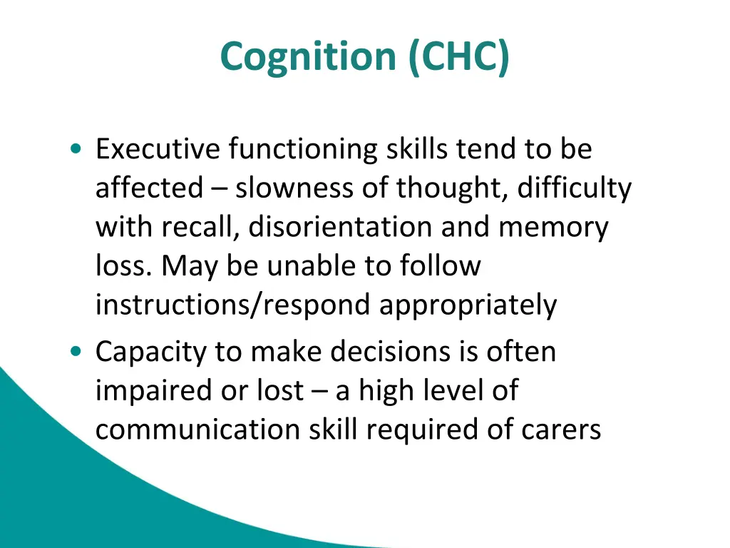 cognition chc